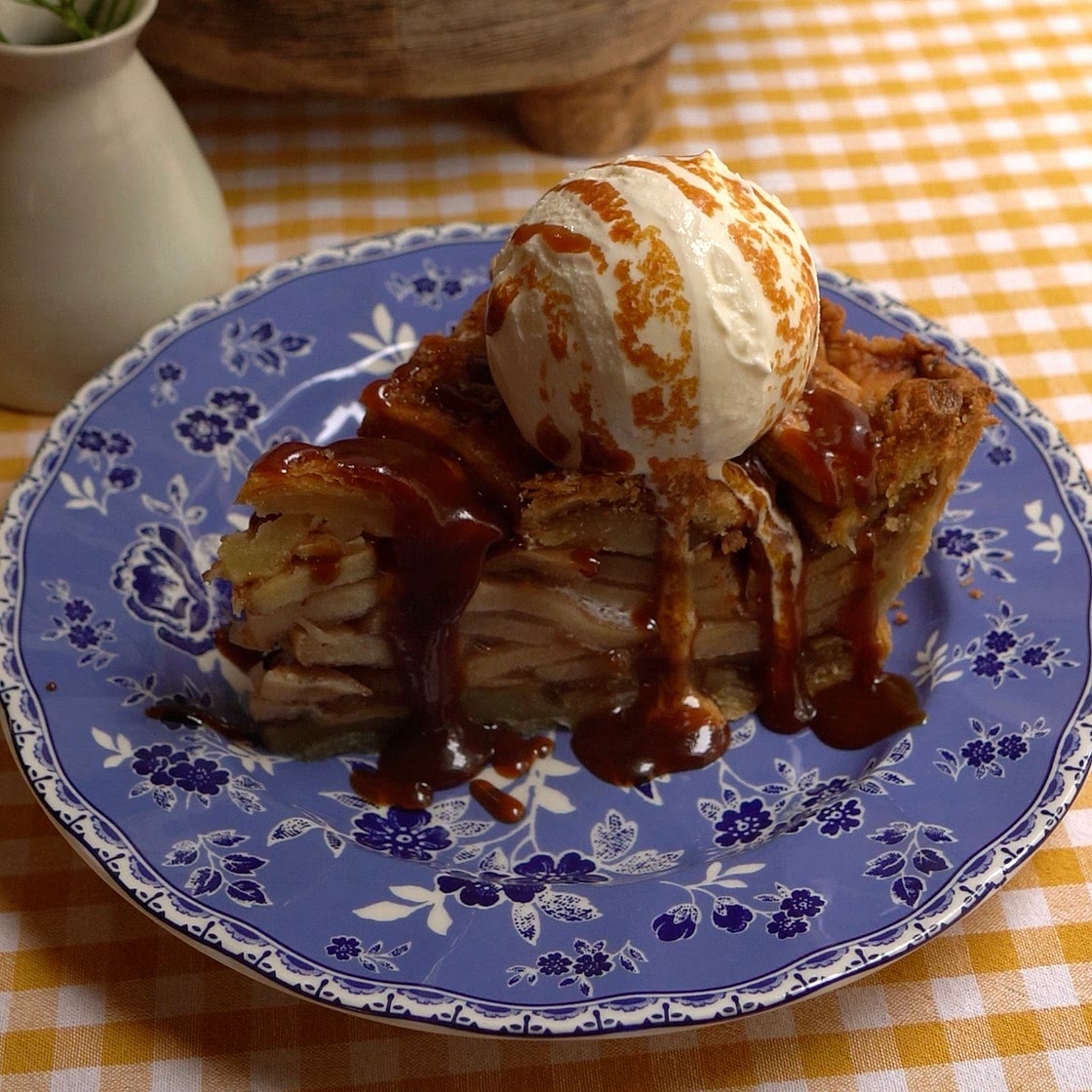 Miso Caramel Apple Pie