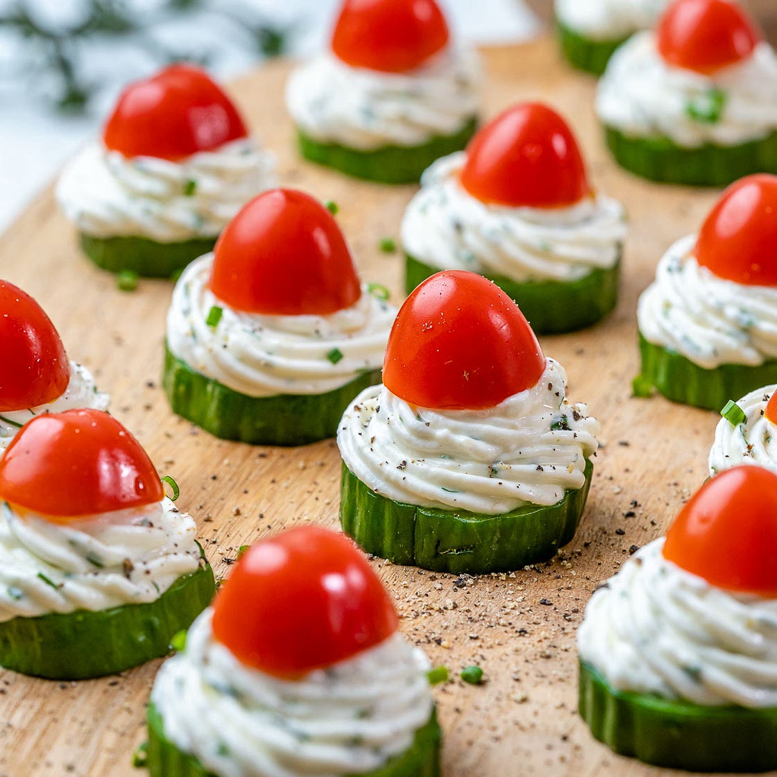 Festive Cucumber Bites