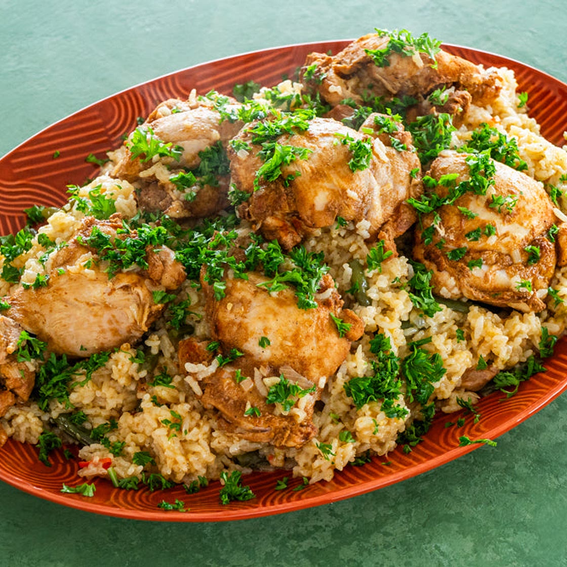 Pressure cooker chicken and rice
