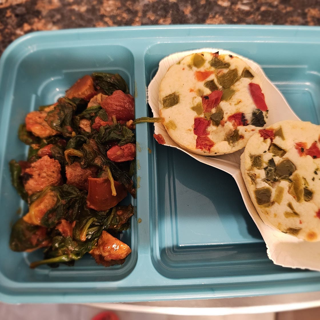 Spinach and Sausage Breakfast Skillet Side