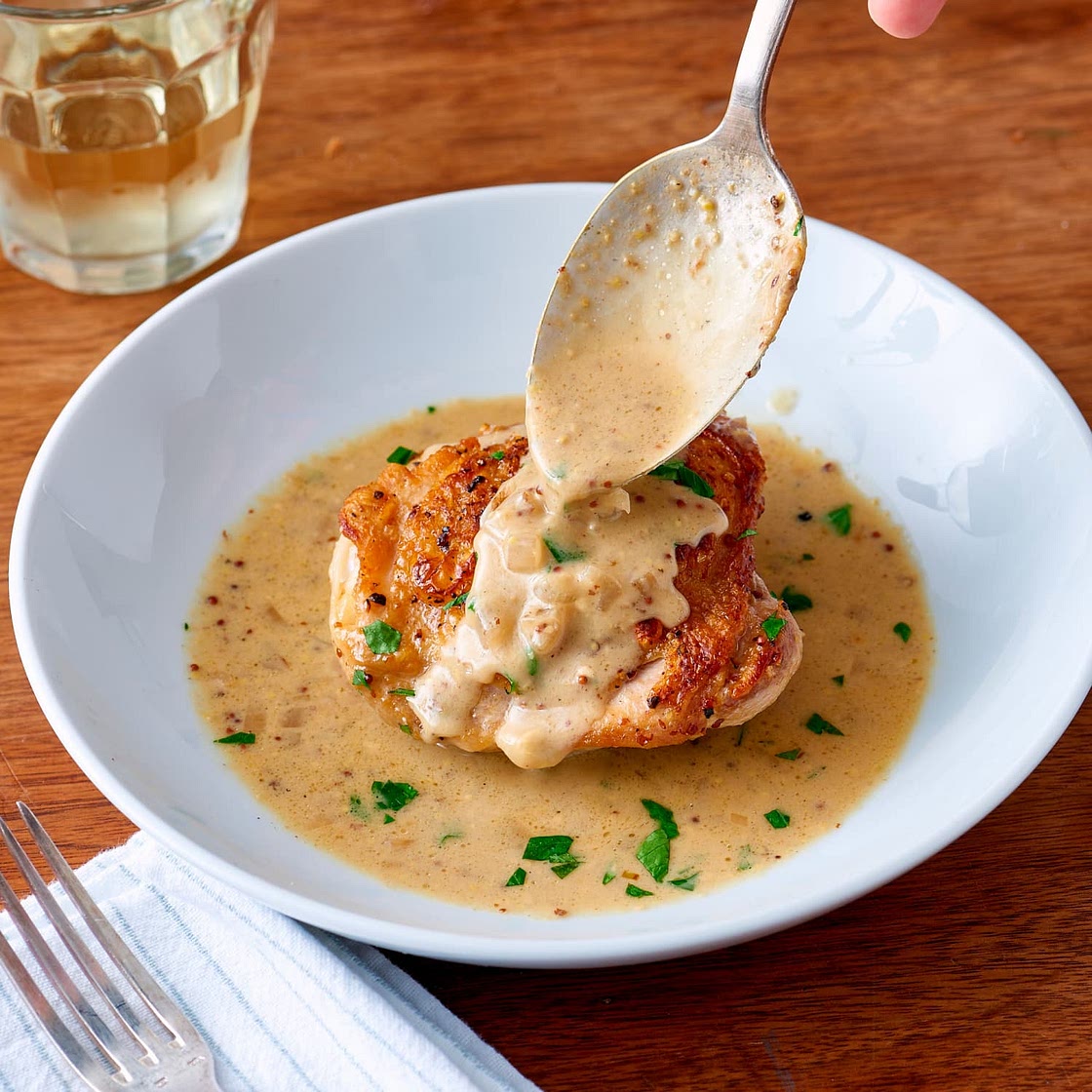 Creamy French Mustard Chicken
