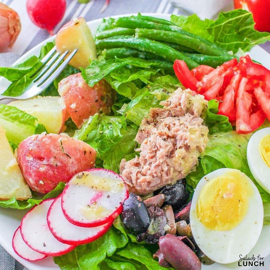 French Nicoise Salad with Dijon Dressing Recipe