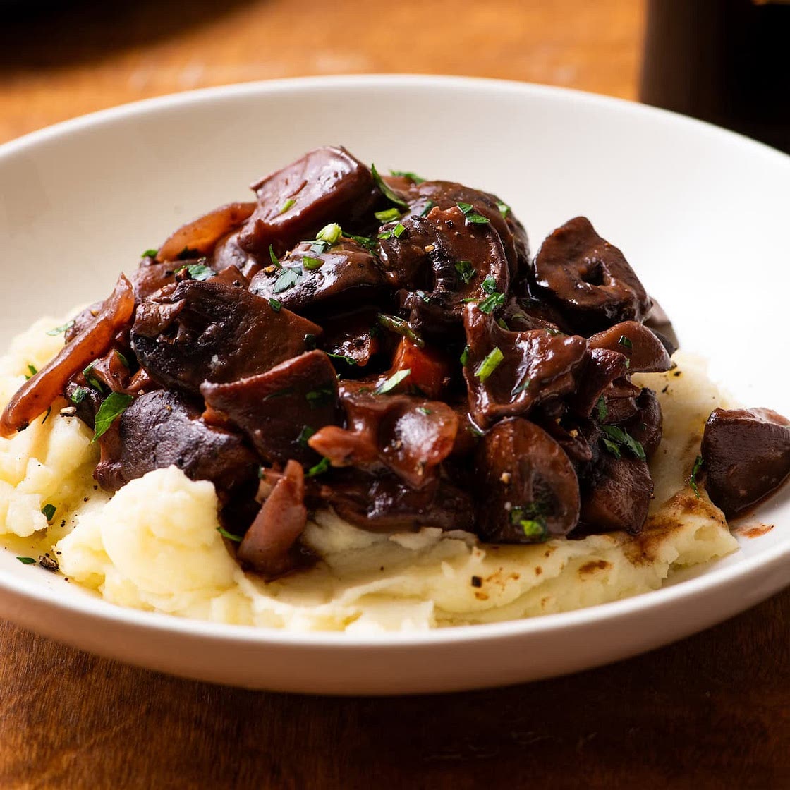 Mushroom Bourguignon