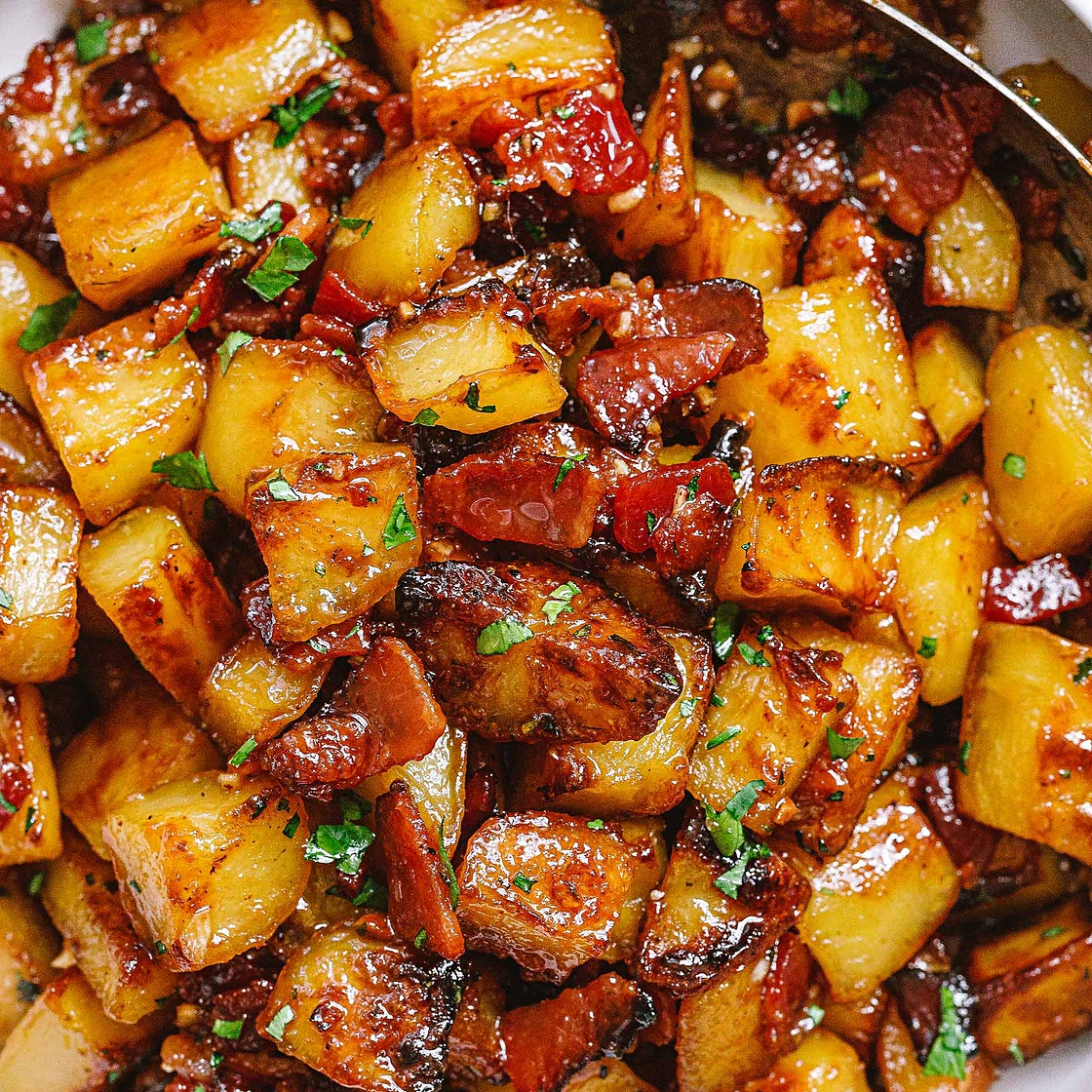 Honey Bacon Roasted Potatoes