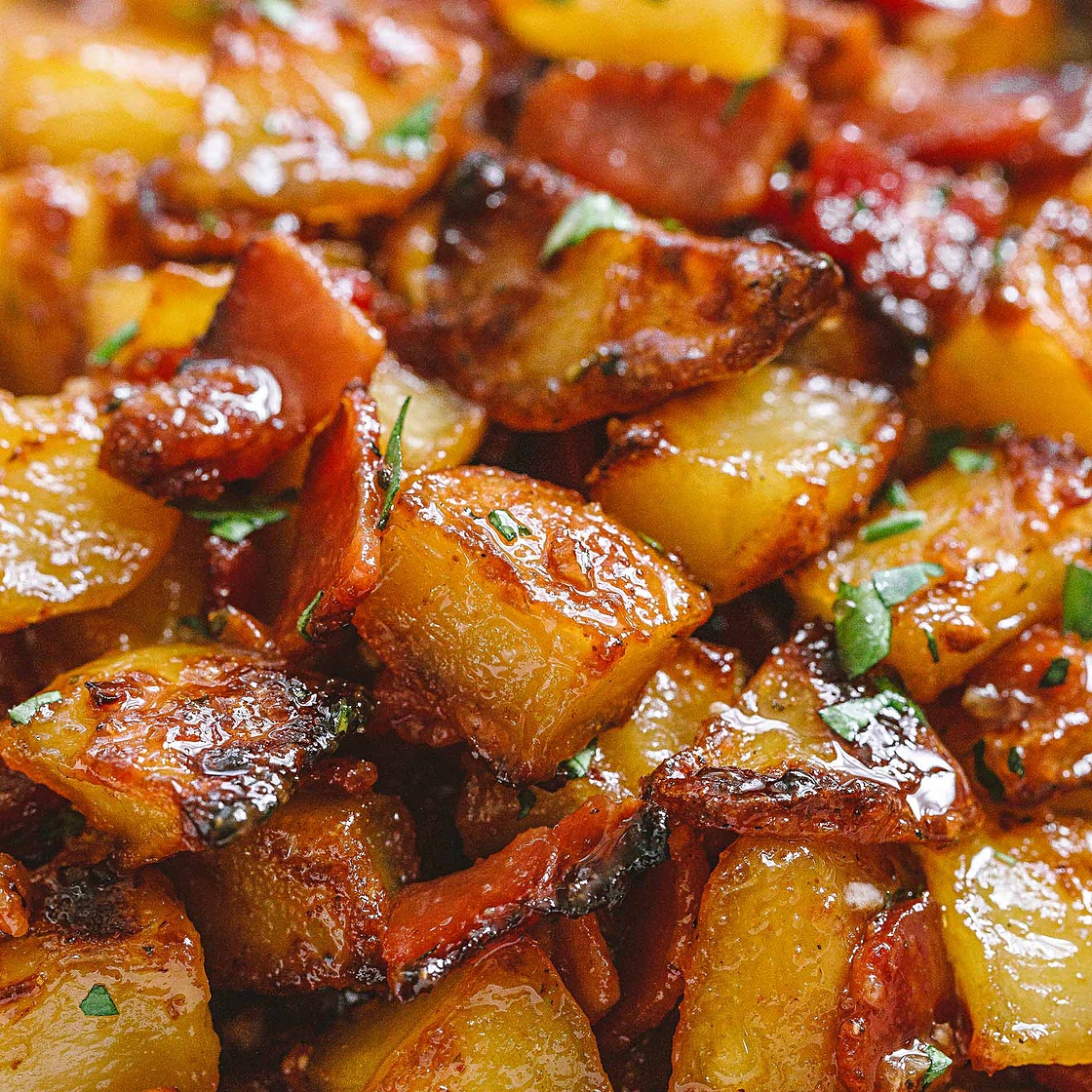 Honey Bacon Roasted Potatoes
