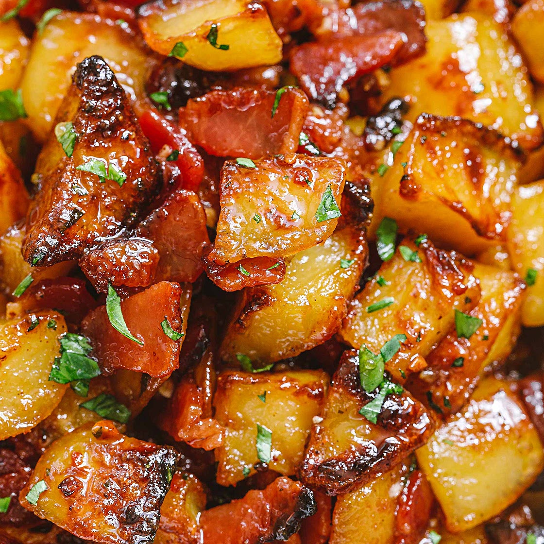 Honey Bacon Roasted Potatoes