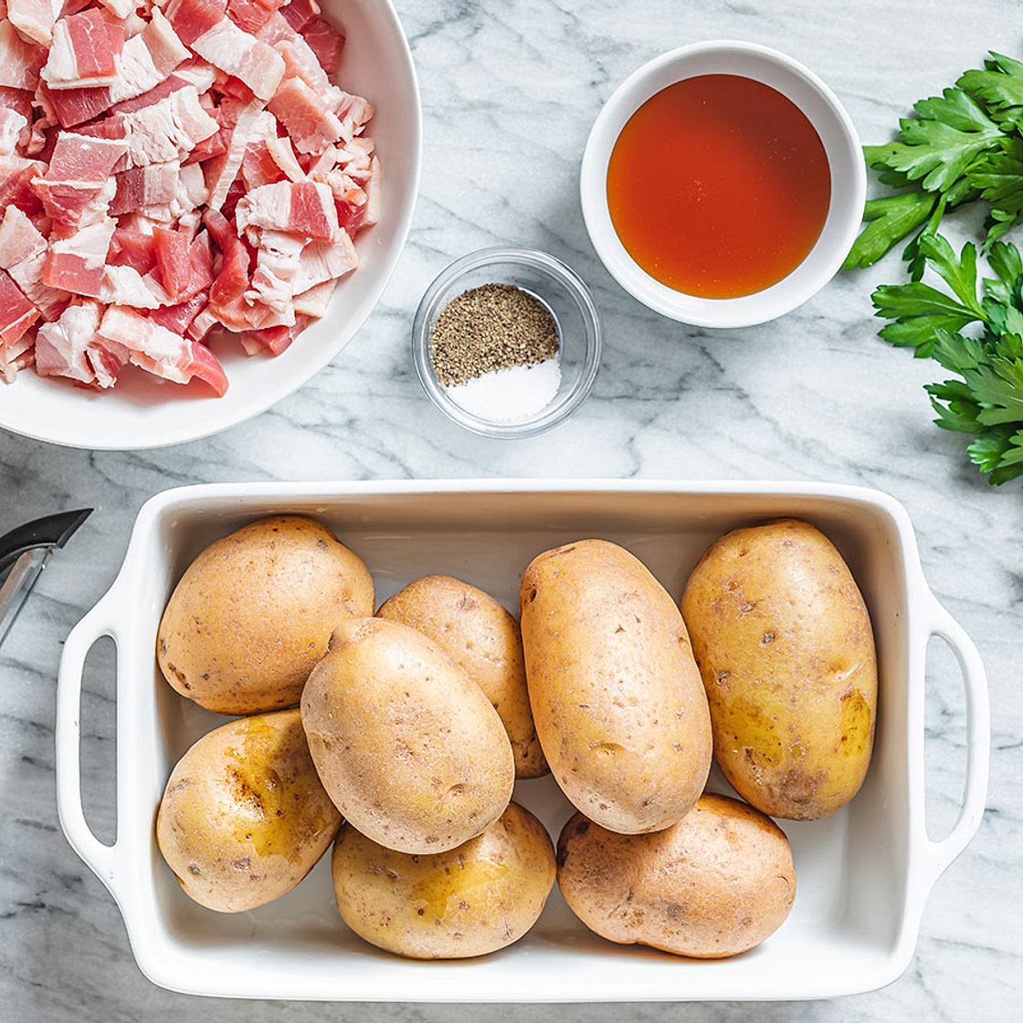 Honey Bacon Roasted Potatoes