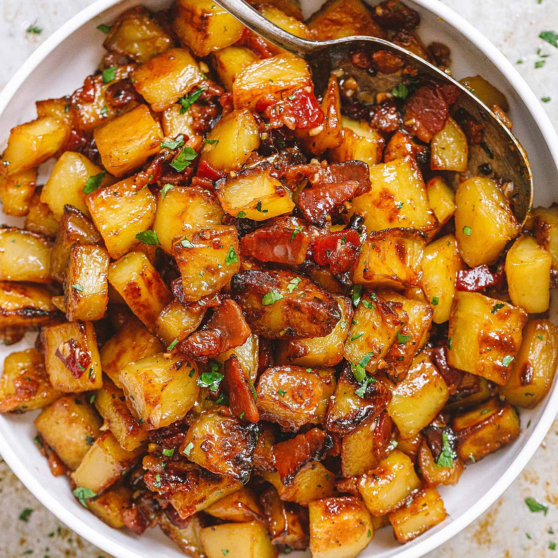 Honey Bacon Roasted Potatoes