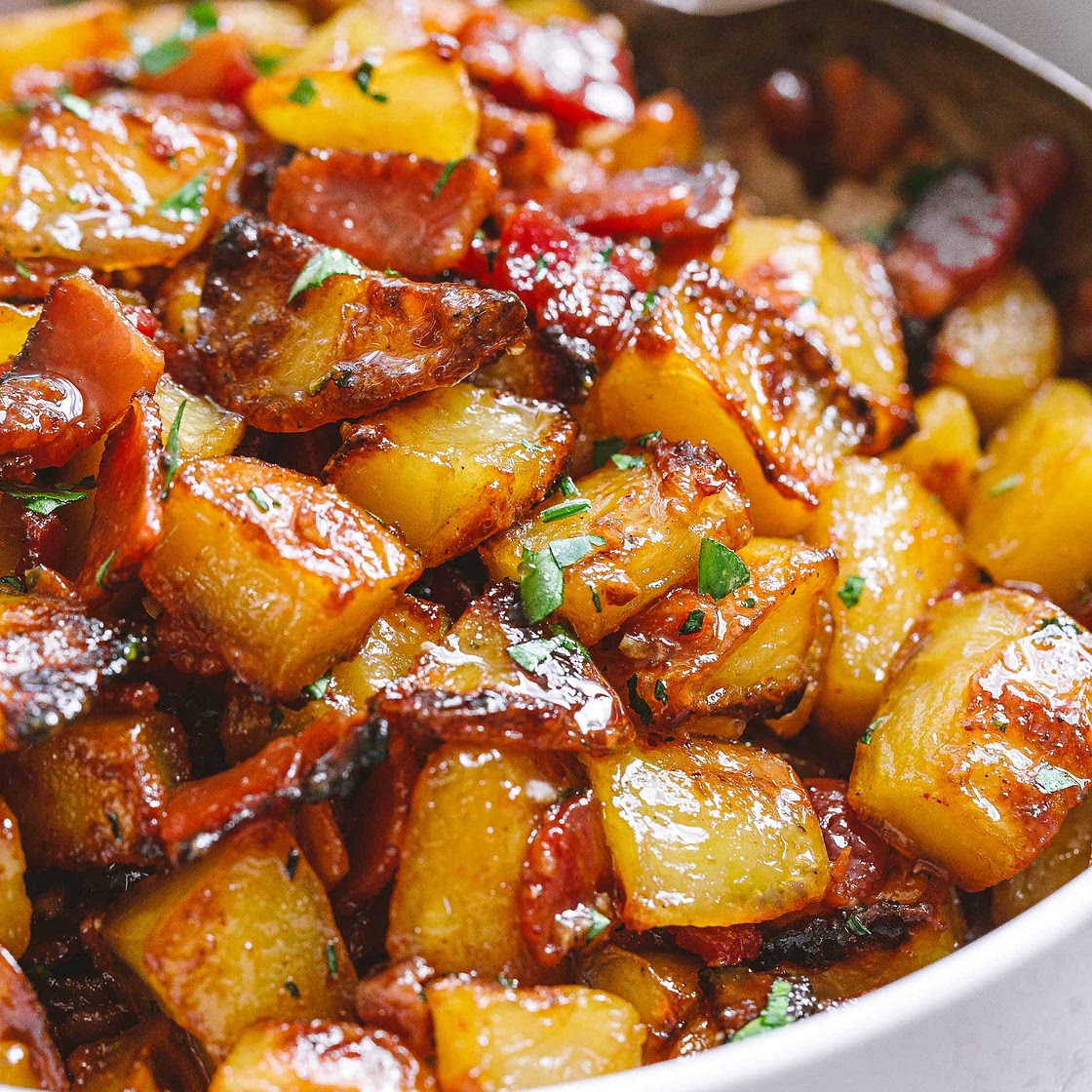 Honey Bacon Roasted Potatoes