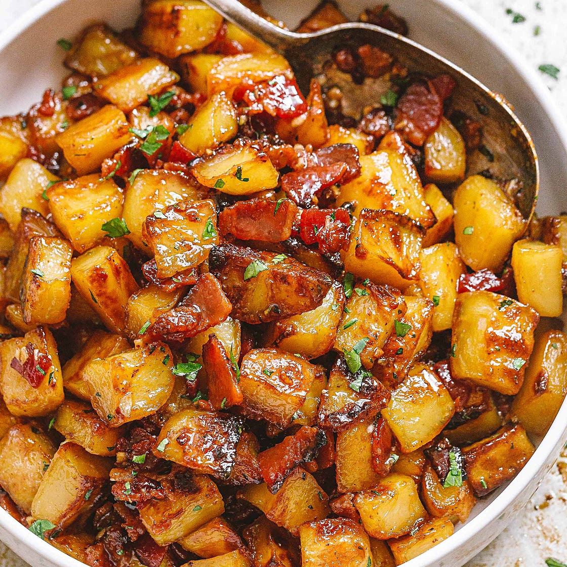 Honey Bacon Roasted Potatoes