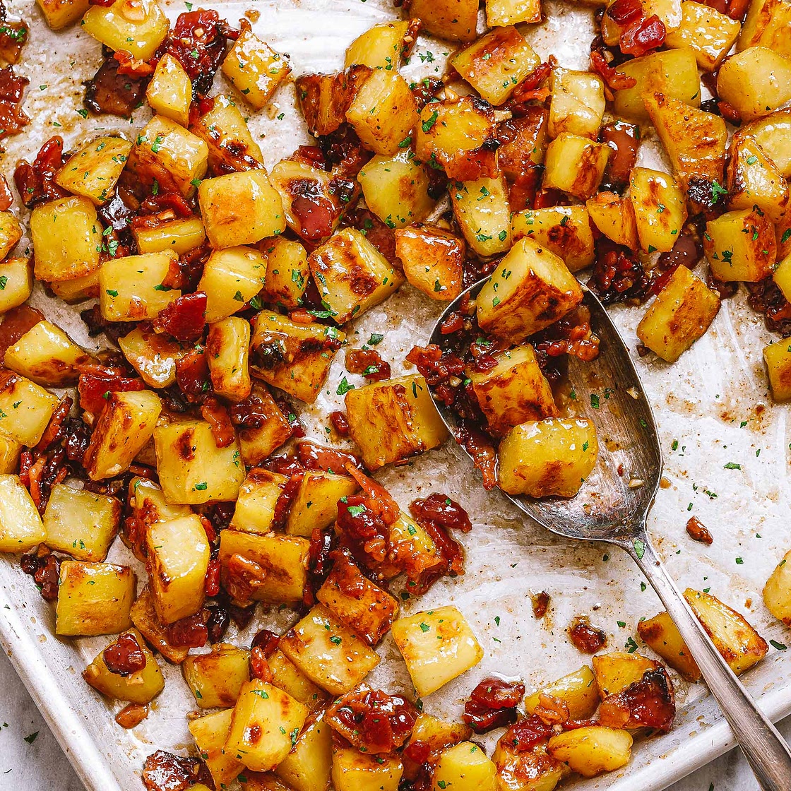 Honey Bacon Roasted Potatoes
