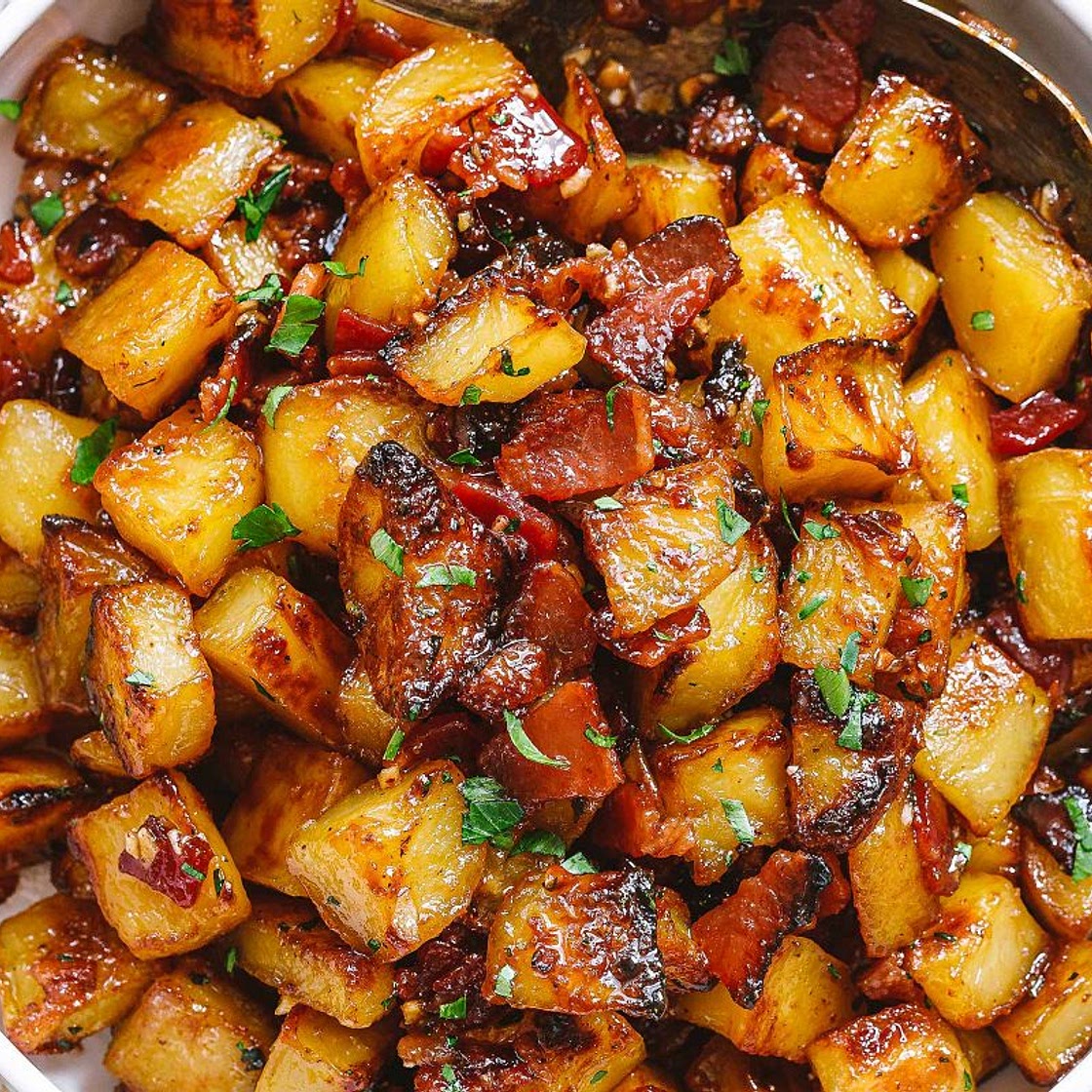 Honey Bacon Roasted Potatoes