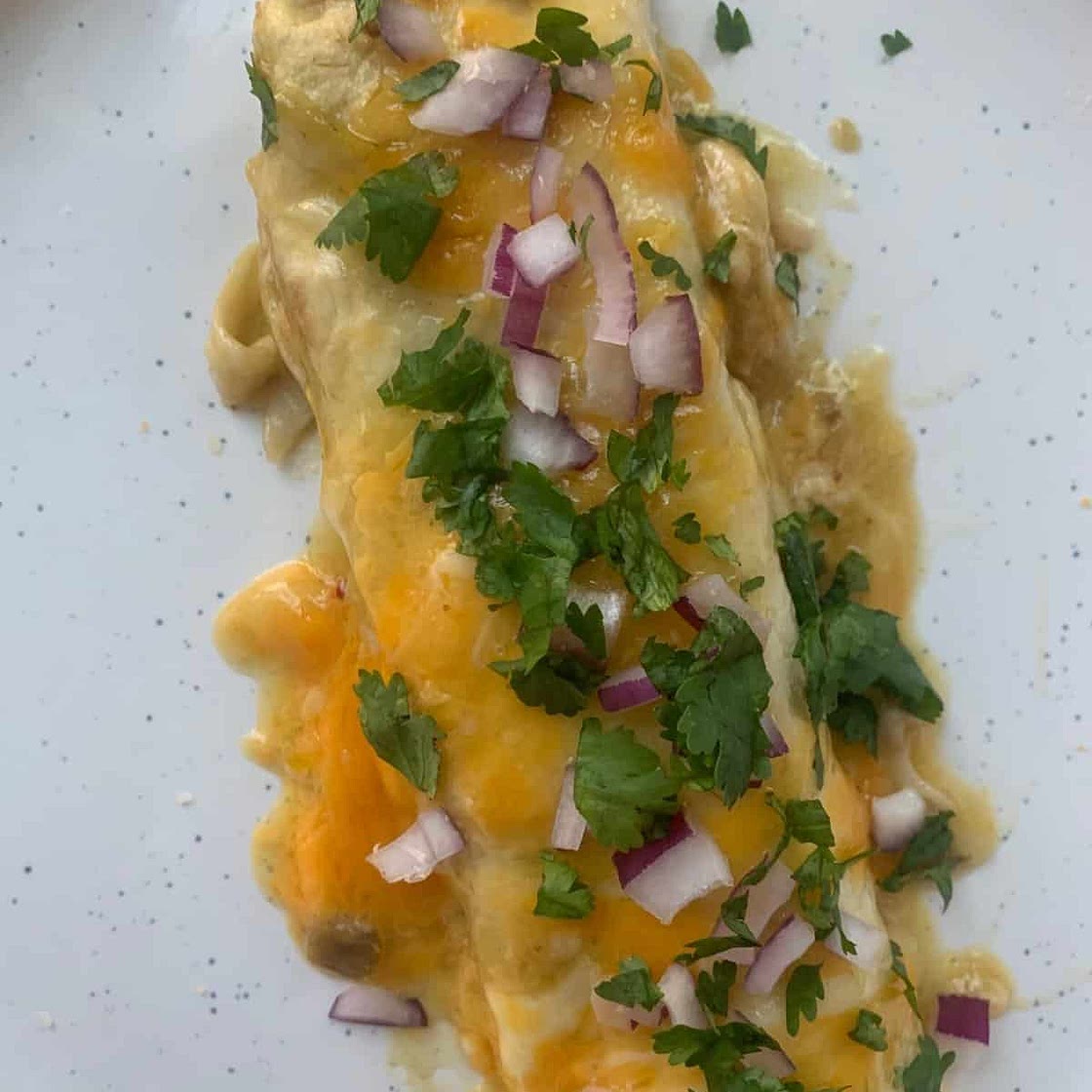 Easy Green Chicken Enchiladas