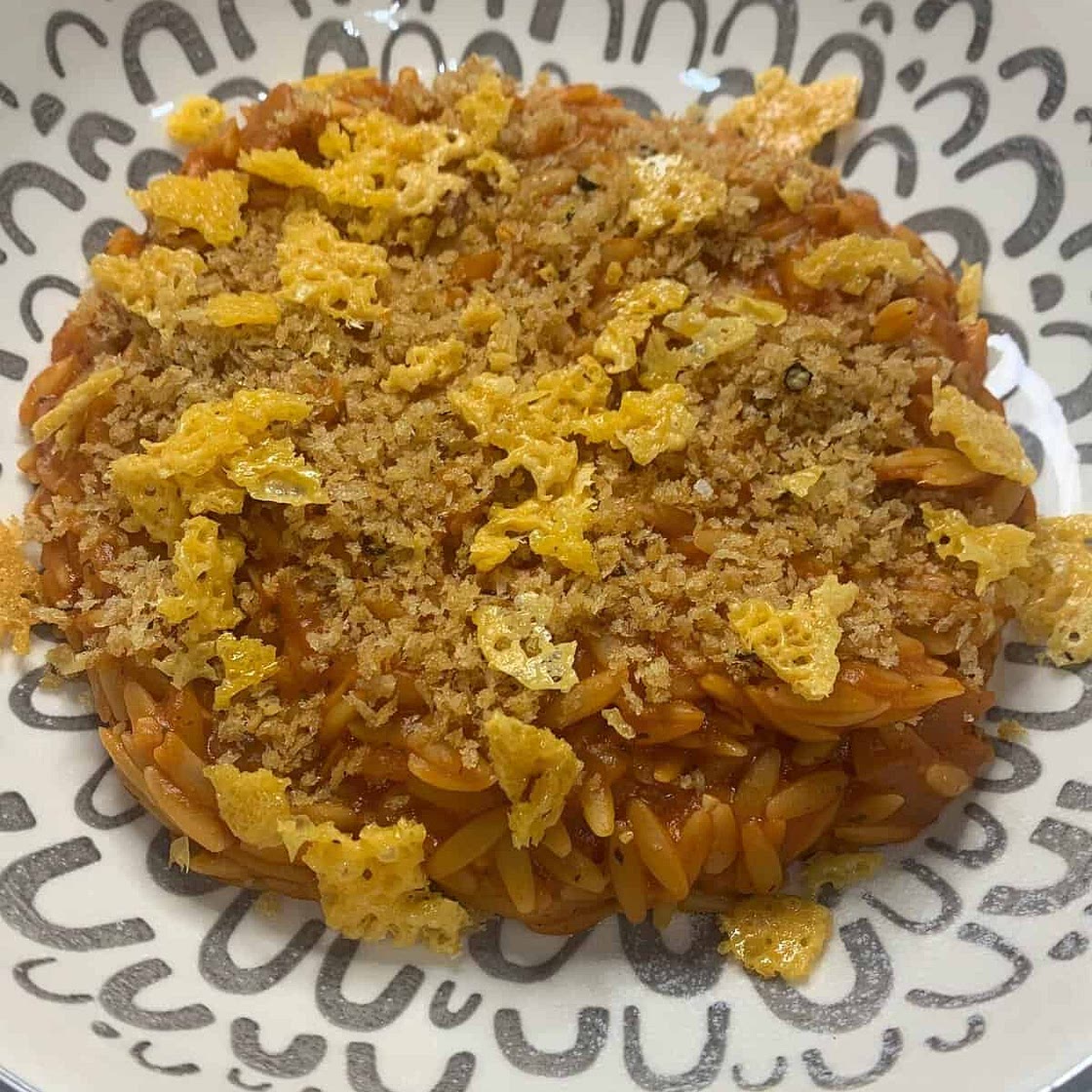 Grilled Cheese & Tomato Soup Orzo