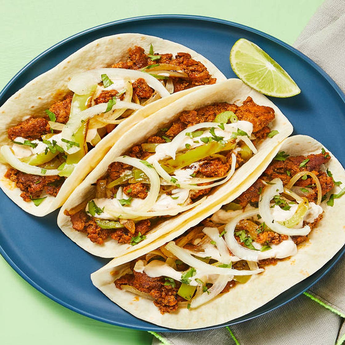 Citrus Pork Tacos with Pickled Onion & Southwest Crema