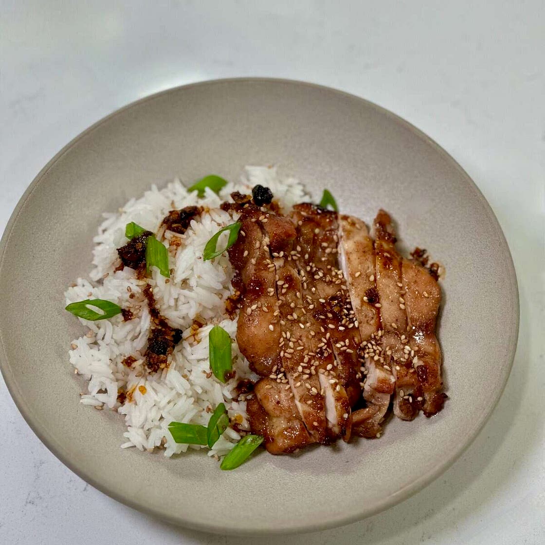 Baked Hoison Chicken Thighs