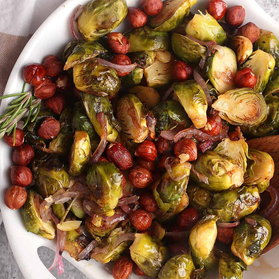 Maple Balsamic Brussels Sprouts