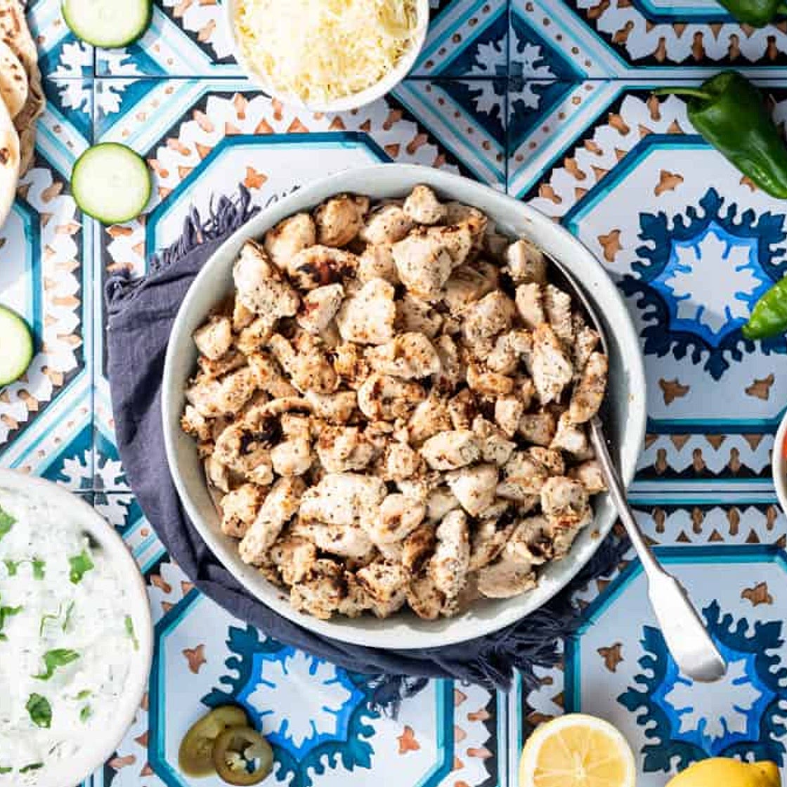 Chicken Tzatziki Wraps - Greek Yoghurt Gyros