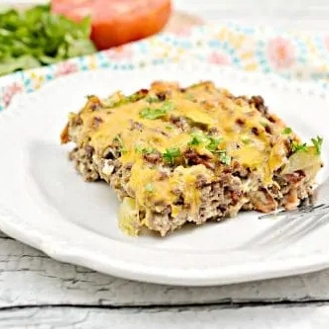 Keto Cheeseburger Casserole