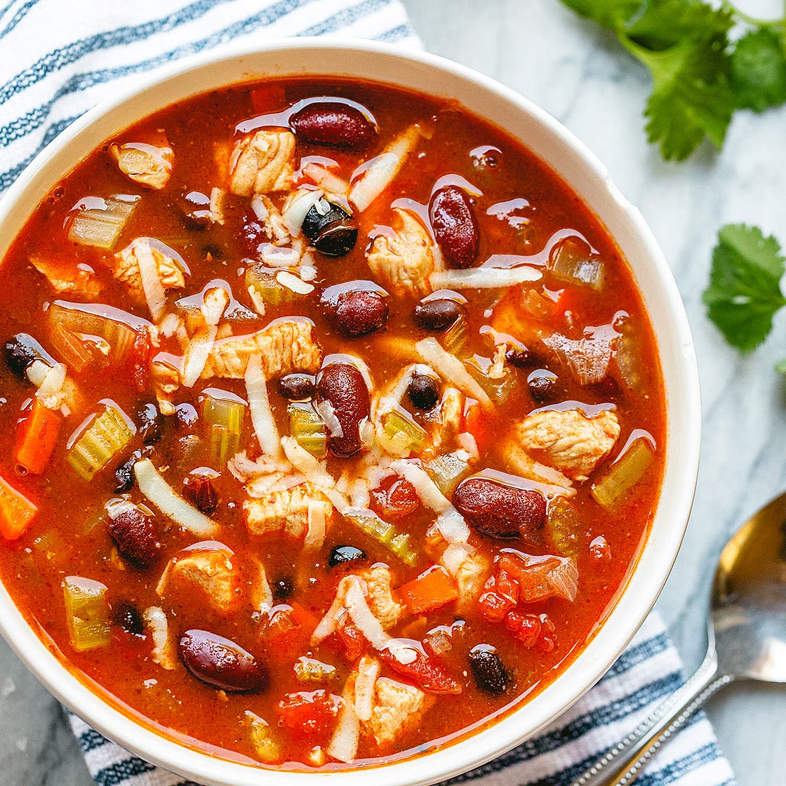 Instant Pot Chicken Chili Soup
