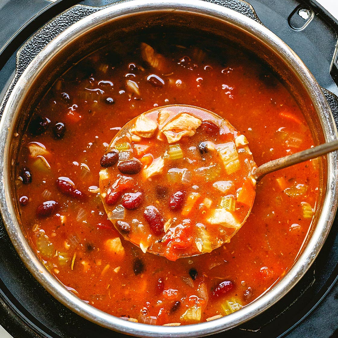 Instant Pot Chicken Chili Soup