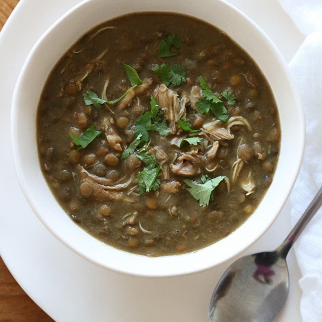 Instant Pot (Pressure Cooker) Chicken and Lentil Soup