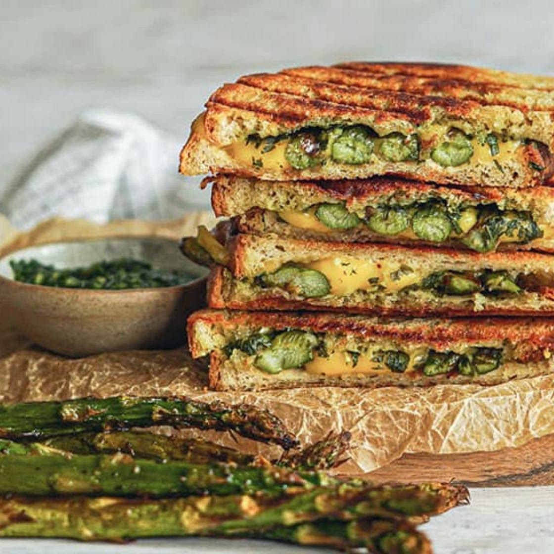 Asparagus Grilled Cheese Sandwich