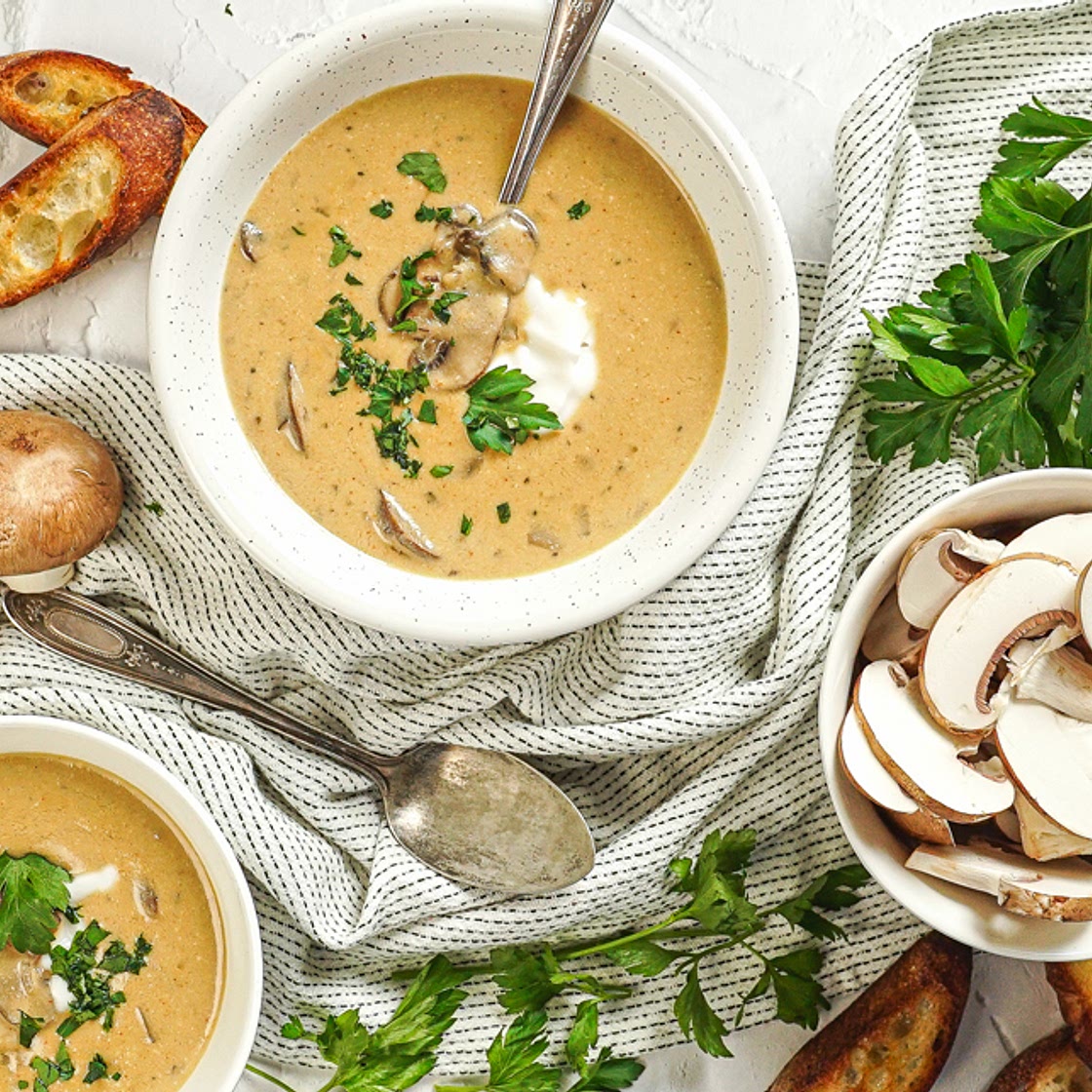 Vegan Hungarian Mushroom Soup