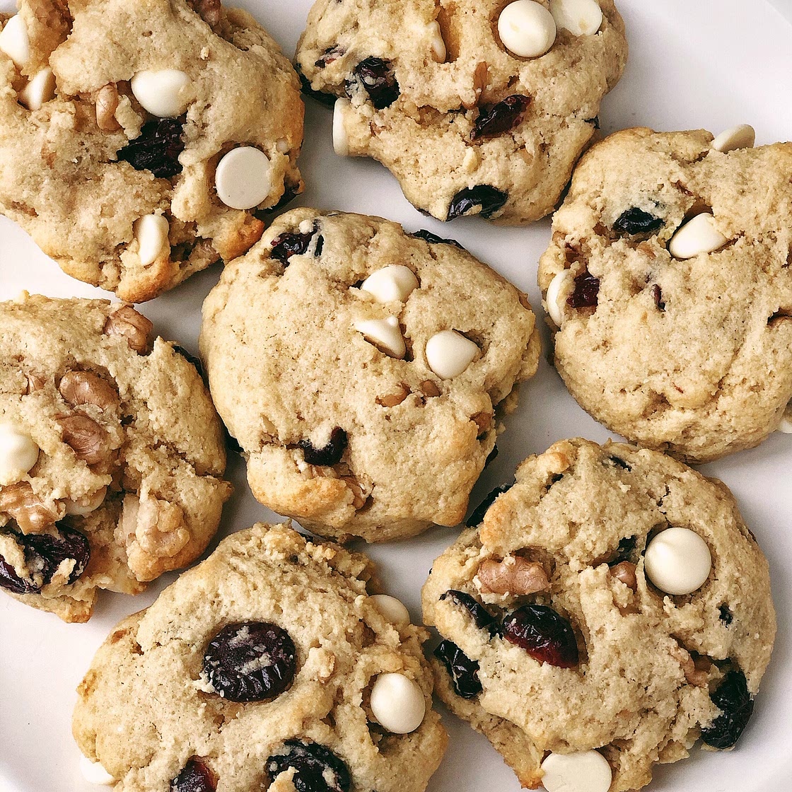 Grain-Free Cranberry Walnut Sugar Cookies