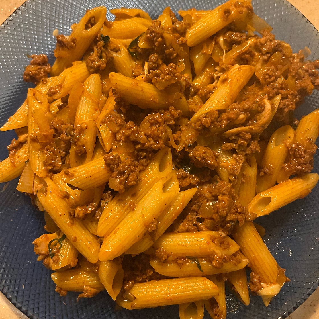 Cheesy Ground Beef Pasta Skillet