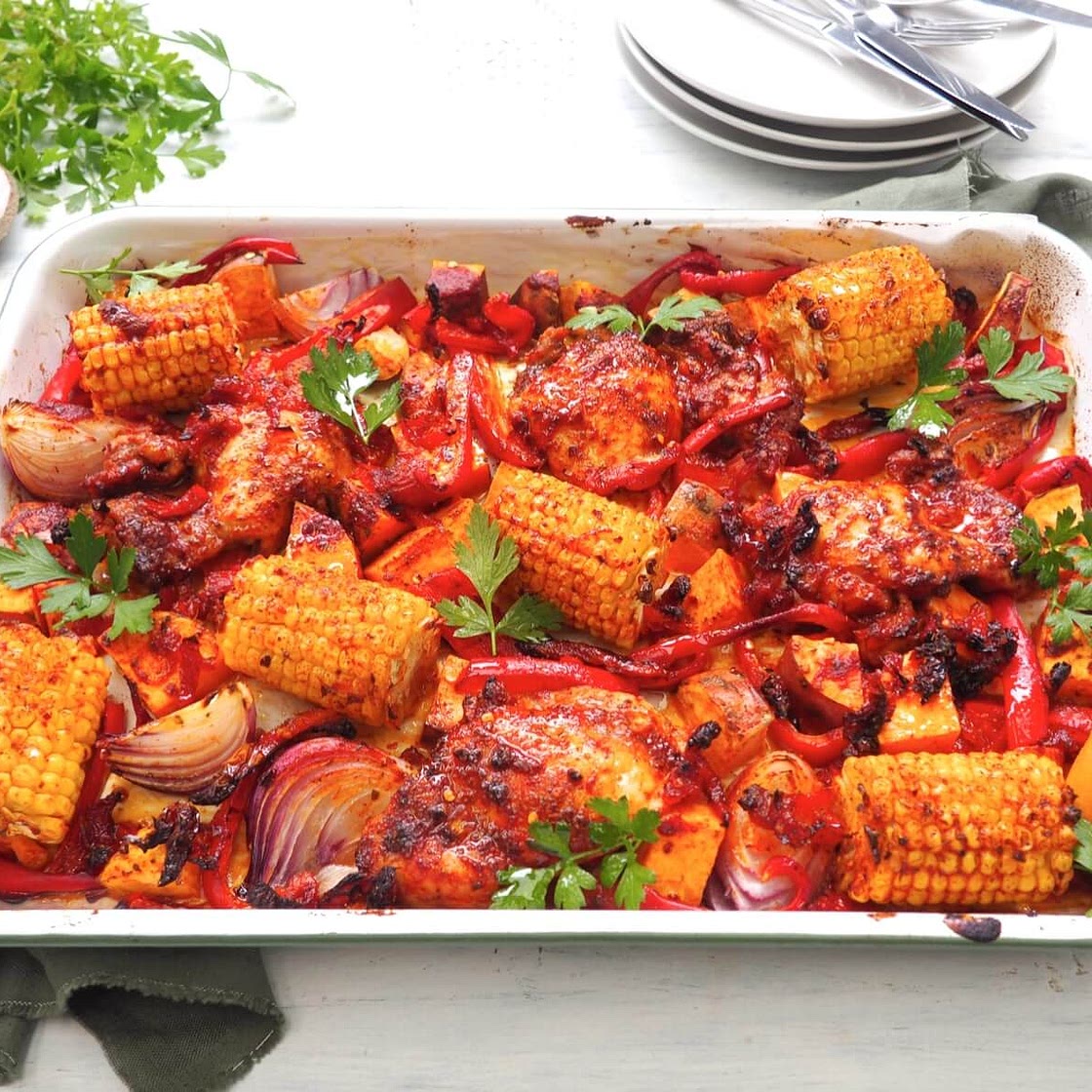 One Tray Peri Peri Chicken Recipe