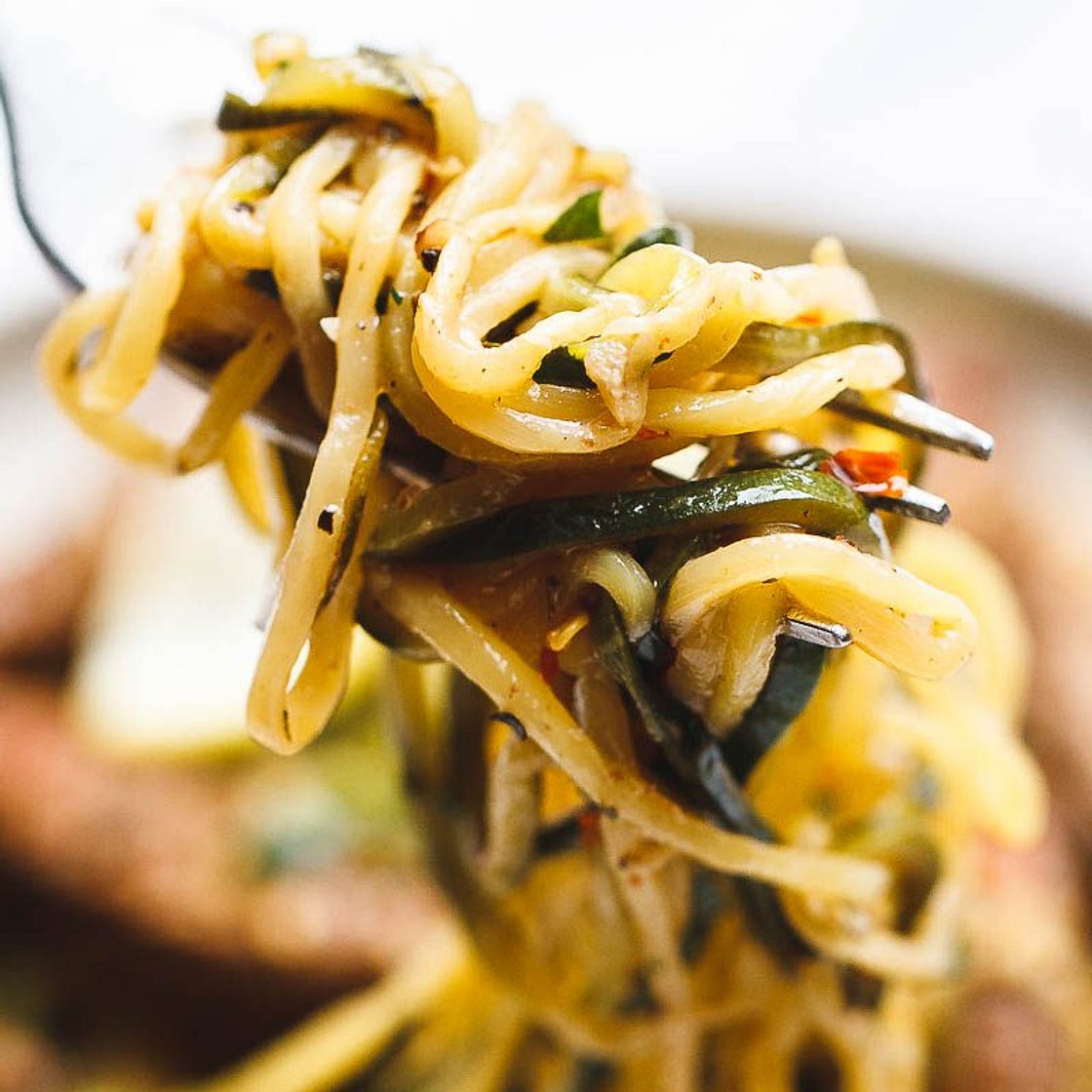 15-Minute Lemon Garlic Butter Steak with Zucchini Noodles