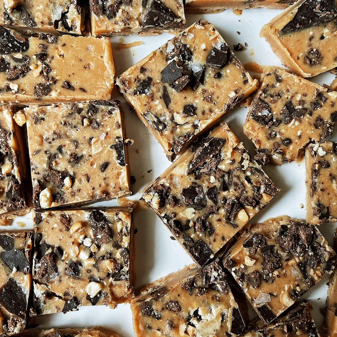 Frozen Peanut Butter Fudge ~ A Sweet, Healthy, And Easy Treat