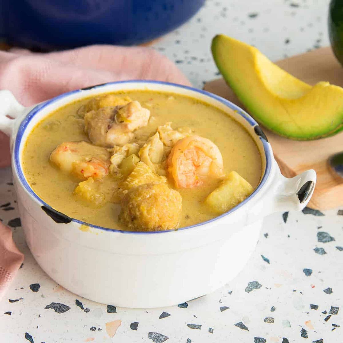 Caldo Santo (Puerto Rican Coconut Seafood Stew)