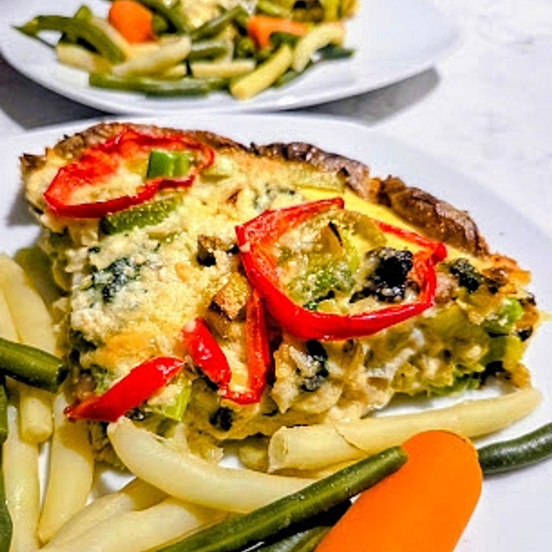 Leek Quiche with Potato Crust