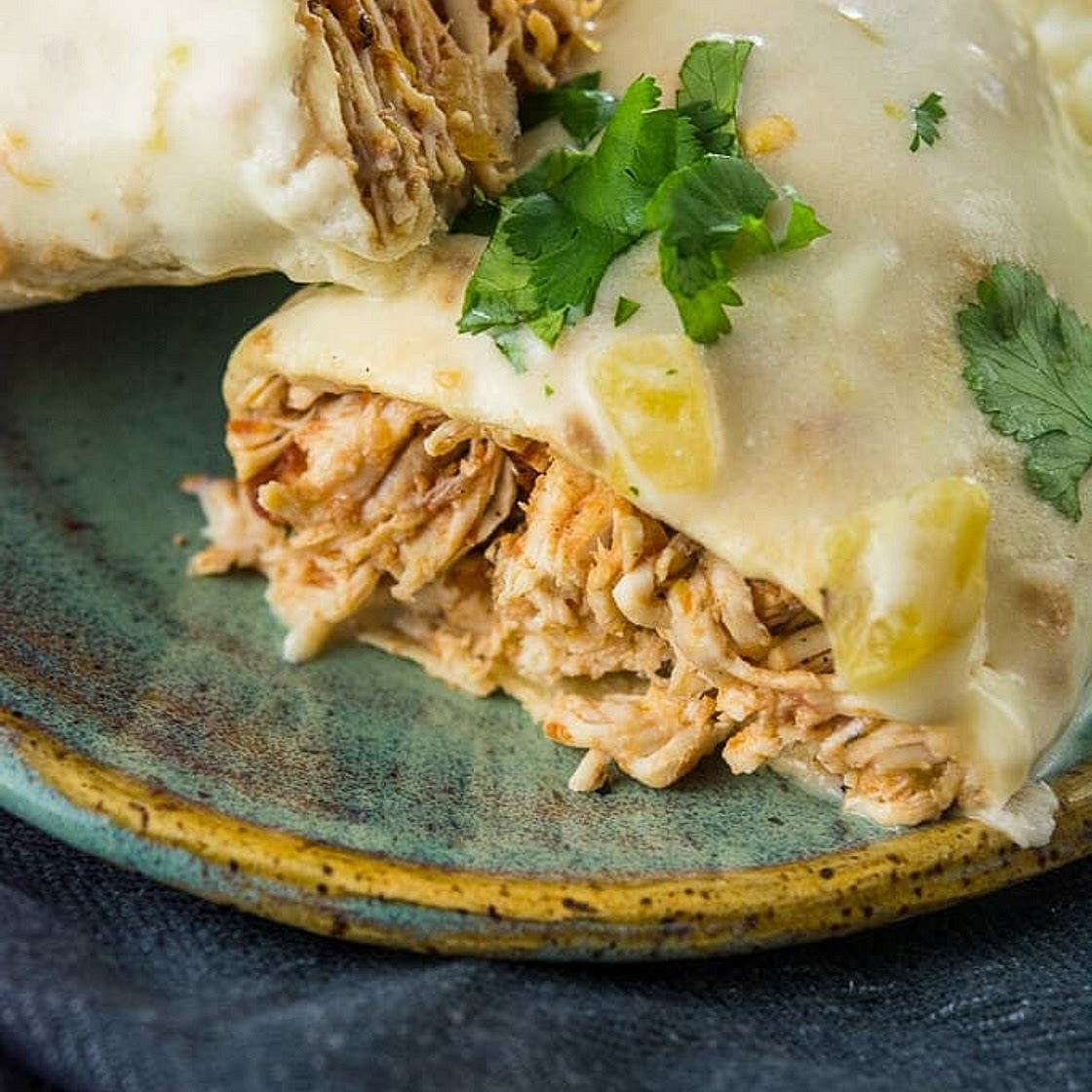 Mom's chicken burritos