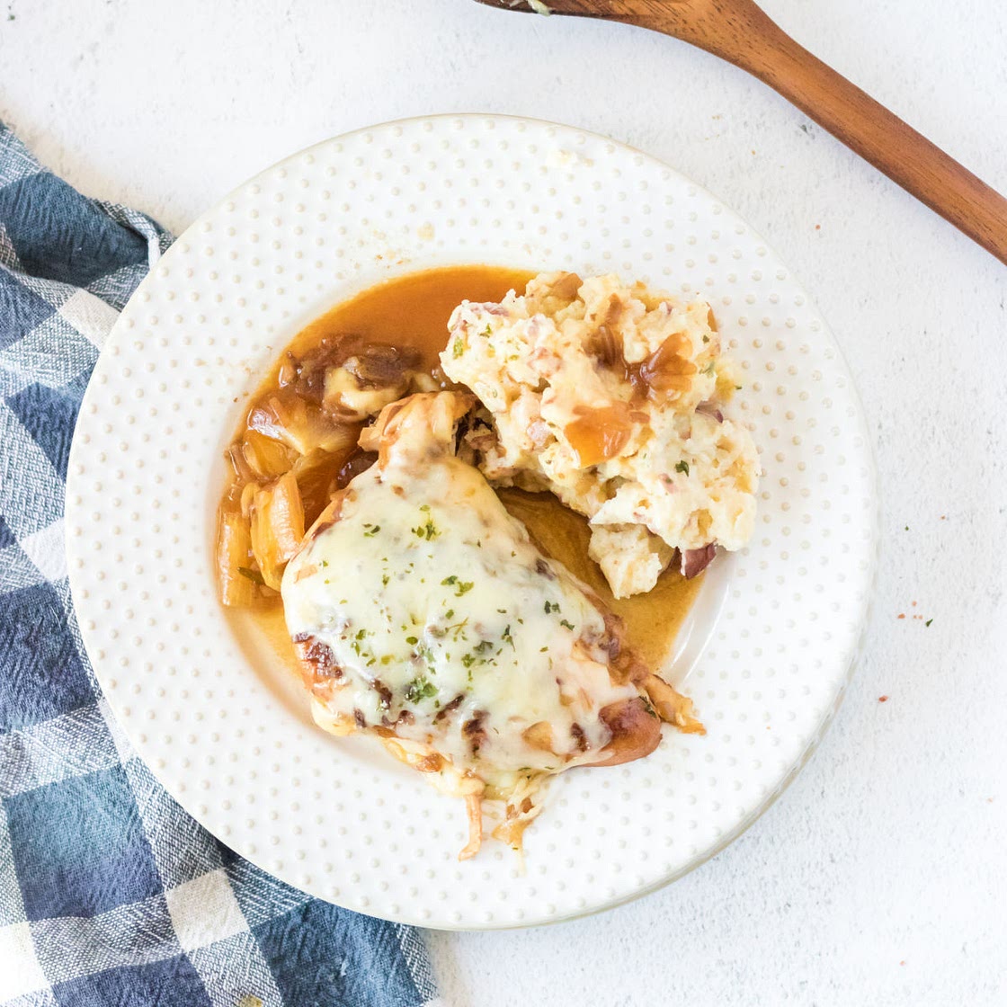Slow Cooker French Onion Chicken