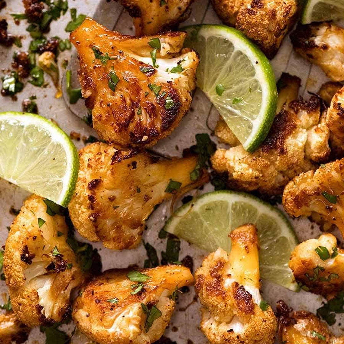 Chipotle Lime Roasted Cauliflower