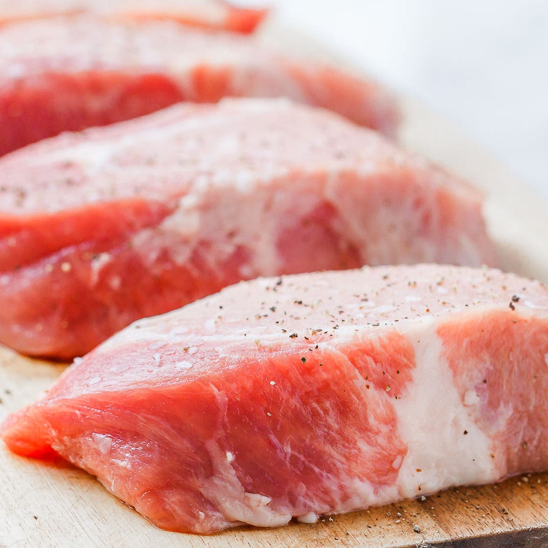 Honey Mustard Pork Chops and Potato Skillet
