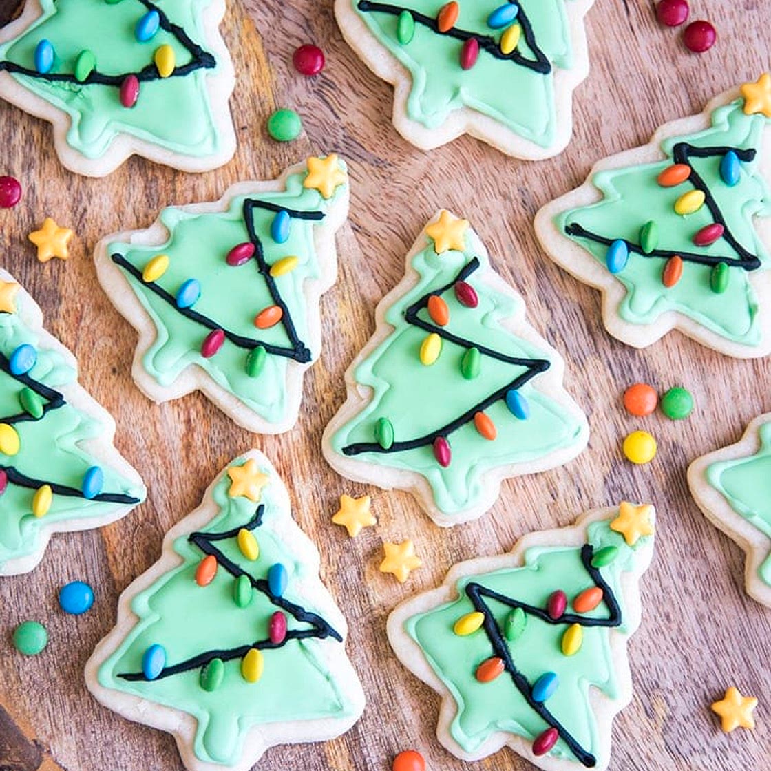 Christmas Tree Sugar Cookies