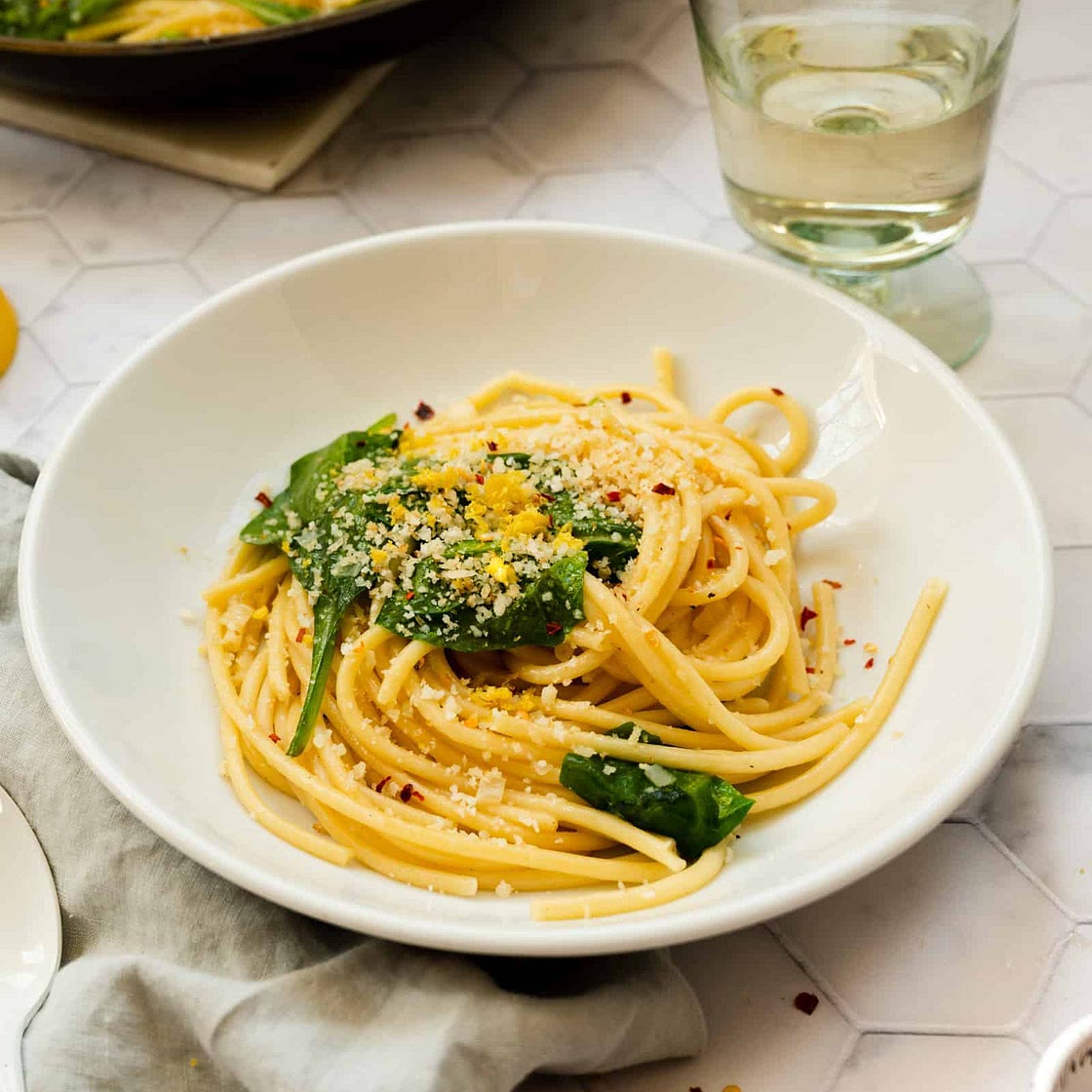 Easy Lemon Garlic Pasta with Zesty Breadcrumbs