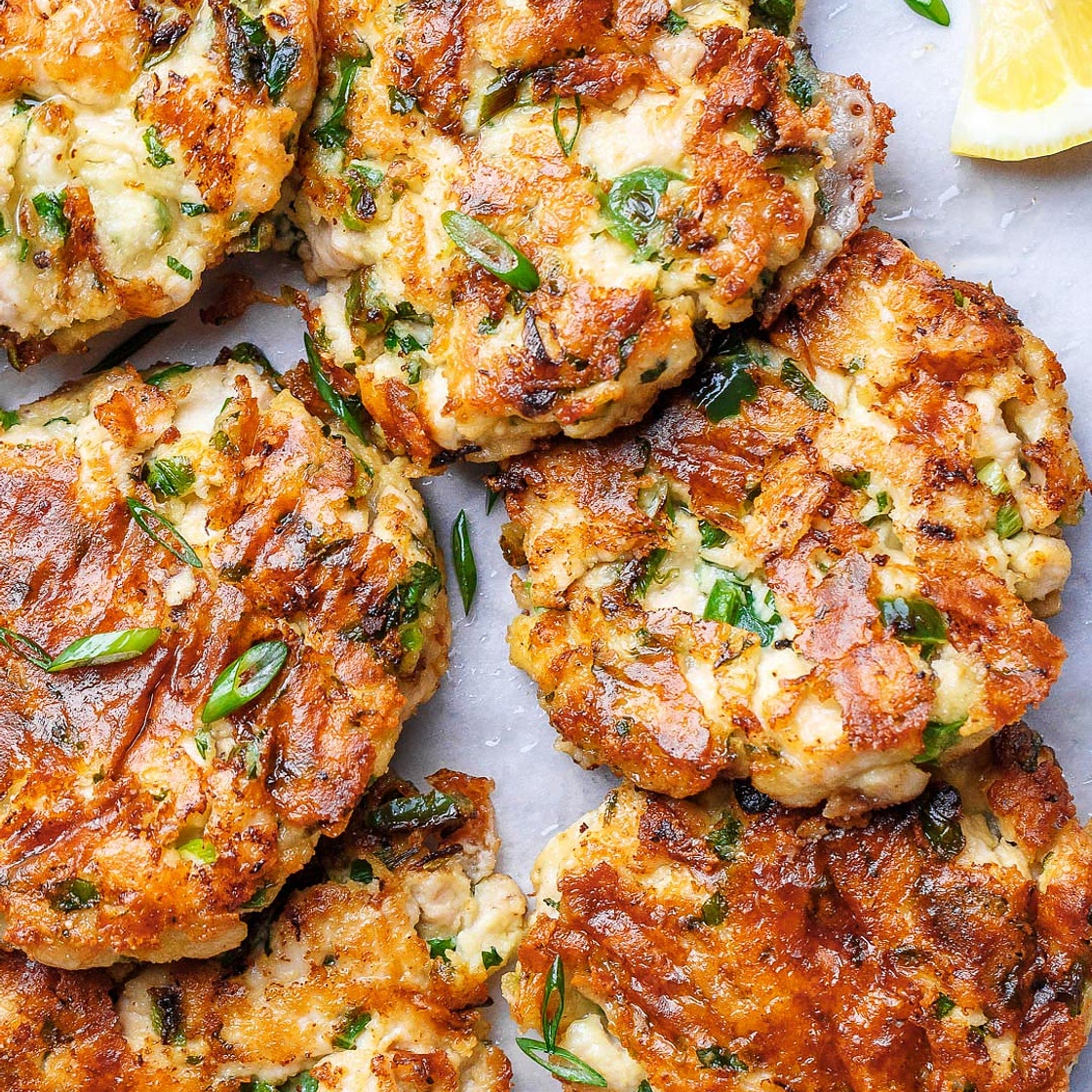 Cheesy Chicken Fritters