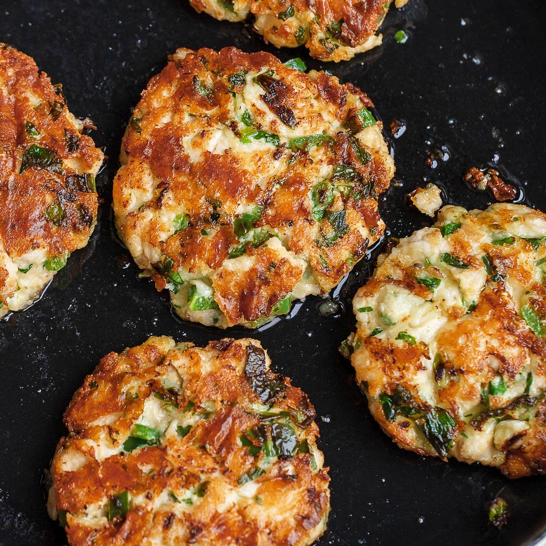Cheesy Chicken Fritters