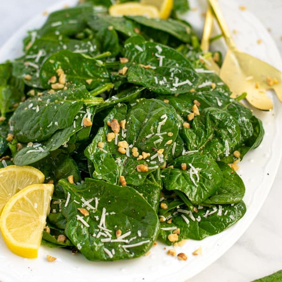 Simple Spinach Salad