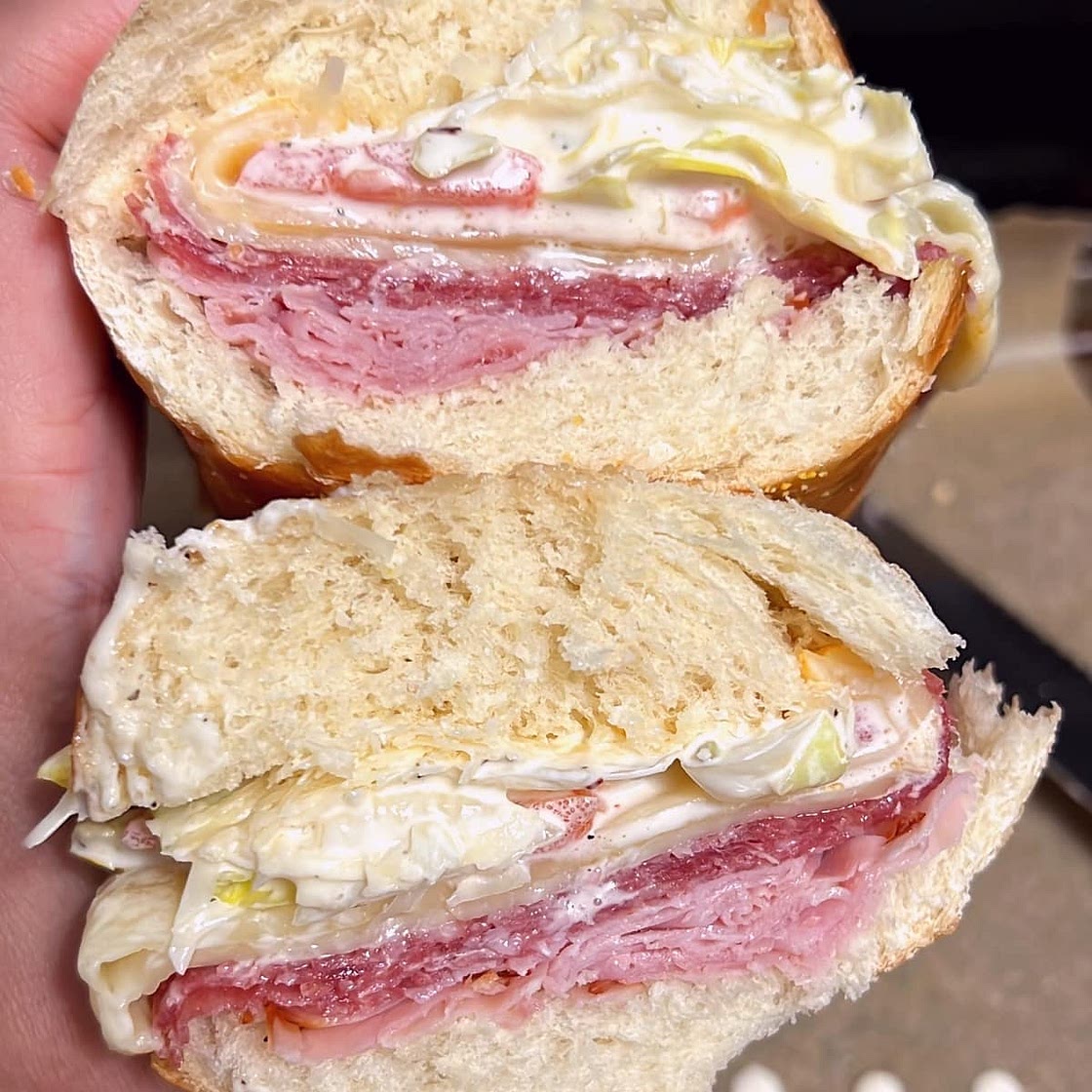 Grinder Sandwich (TikTok Viral Salad Sandwich)