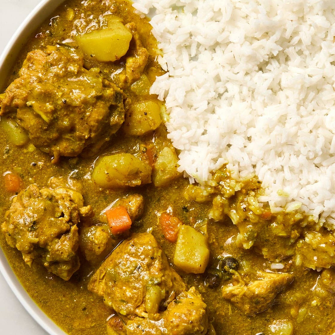 Curried chicken