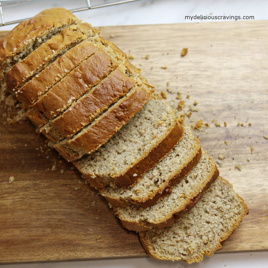 Air Fryer Eggless Banana Bread Recipe (Easy+Healthy)
