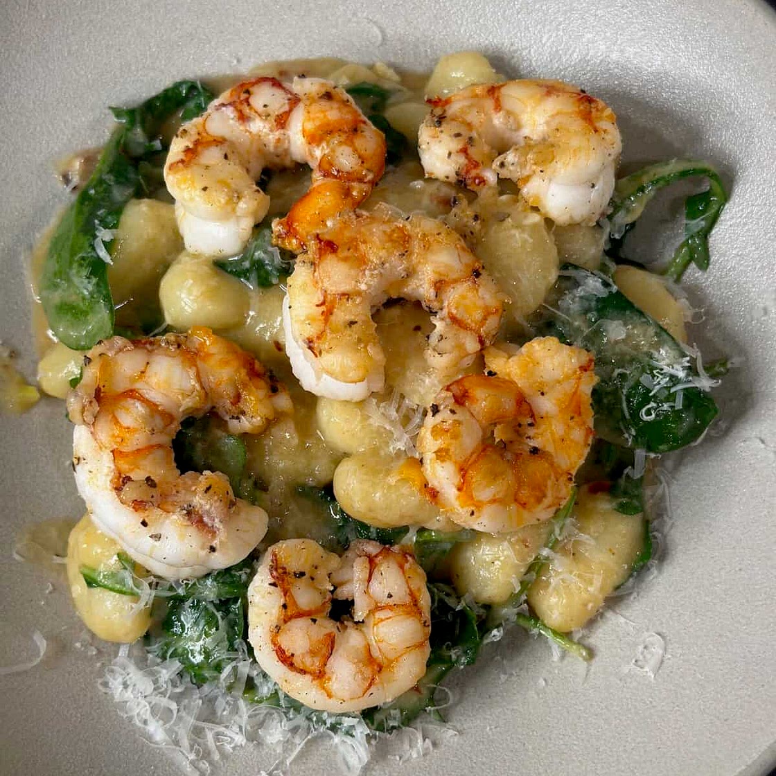 Lemon Gnocchi with Shrimp