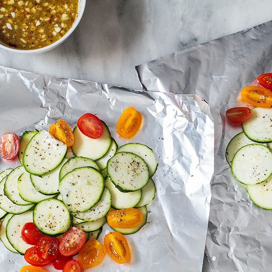 Honey Dijon Chicken and Veggies Foil Packs