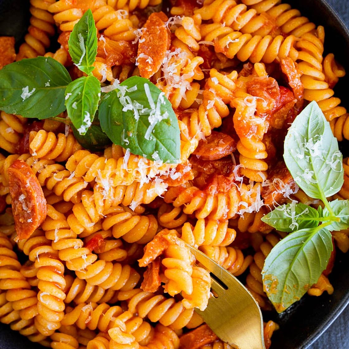 Tomato Chorizo Pasta